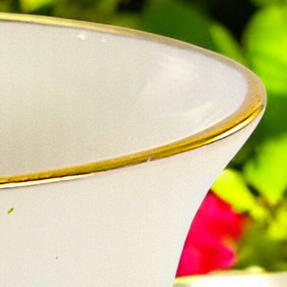 Royal Worcester Porcelain Cigarette Holder Hibiscus Flowers 1970 England Vase - Picture 8 of 11